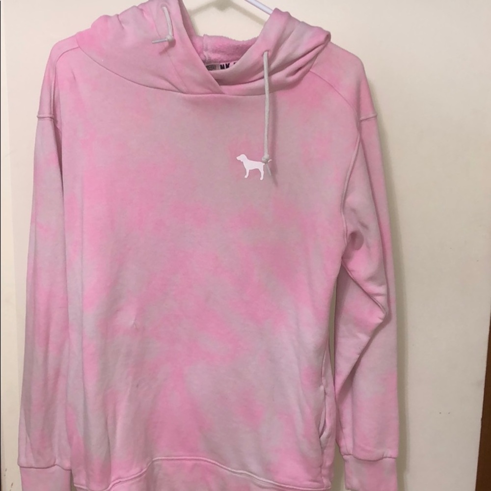 Pink tie dye hoodie